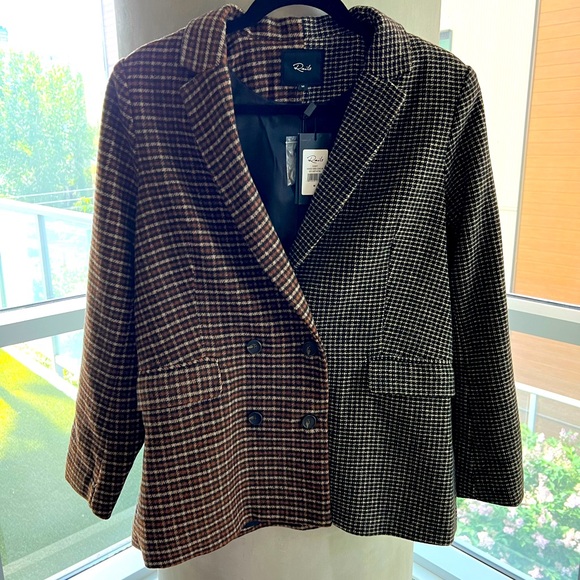 Rails Two-Tone Wool Blend Blazer in M - Picture 2 of 6